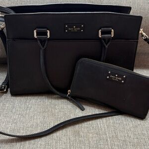 Kate Spade Black Shoulder Bag and Wallet